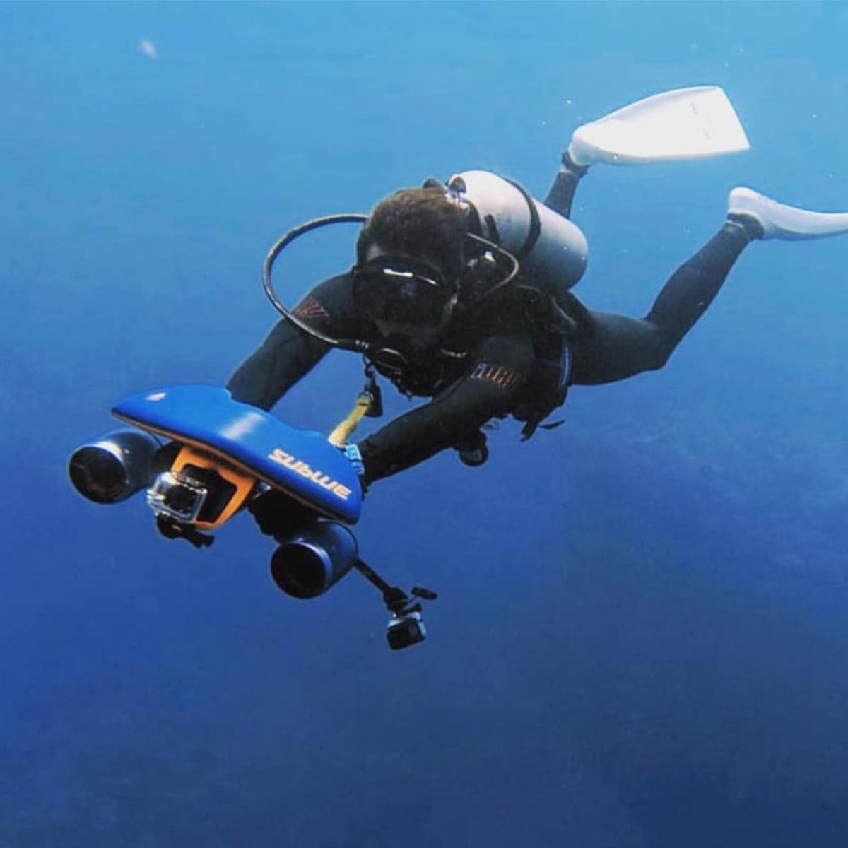 Sublue WhiteShark Mix Space Blue mit Taucher