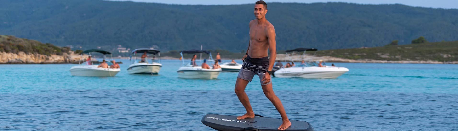 eSurfboard mit Booten