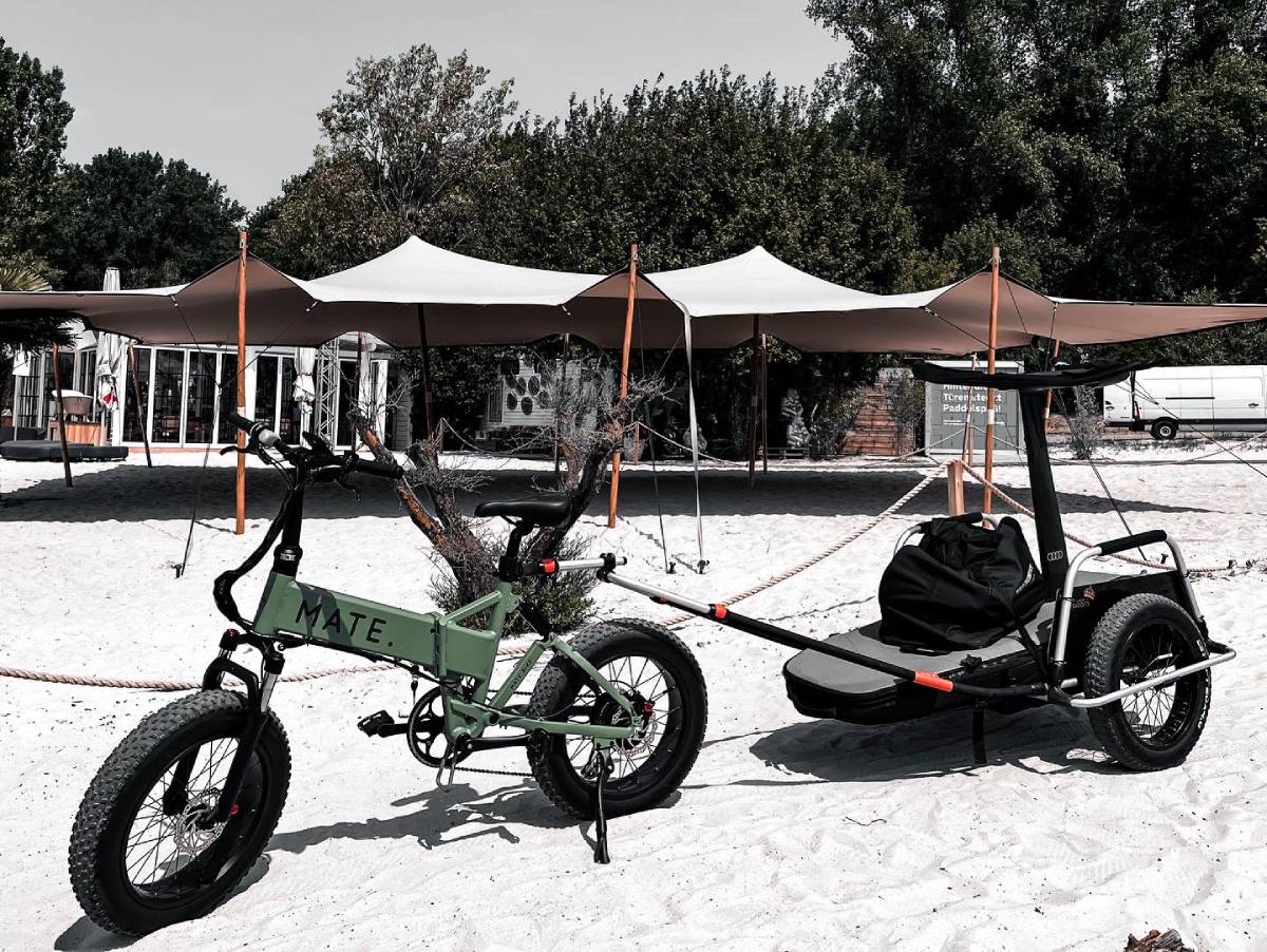 Mate X 250w e-bike + Anhänger