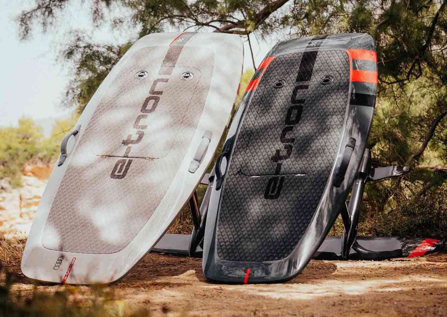 Aerofoils E-Tron am Strand