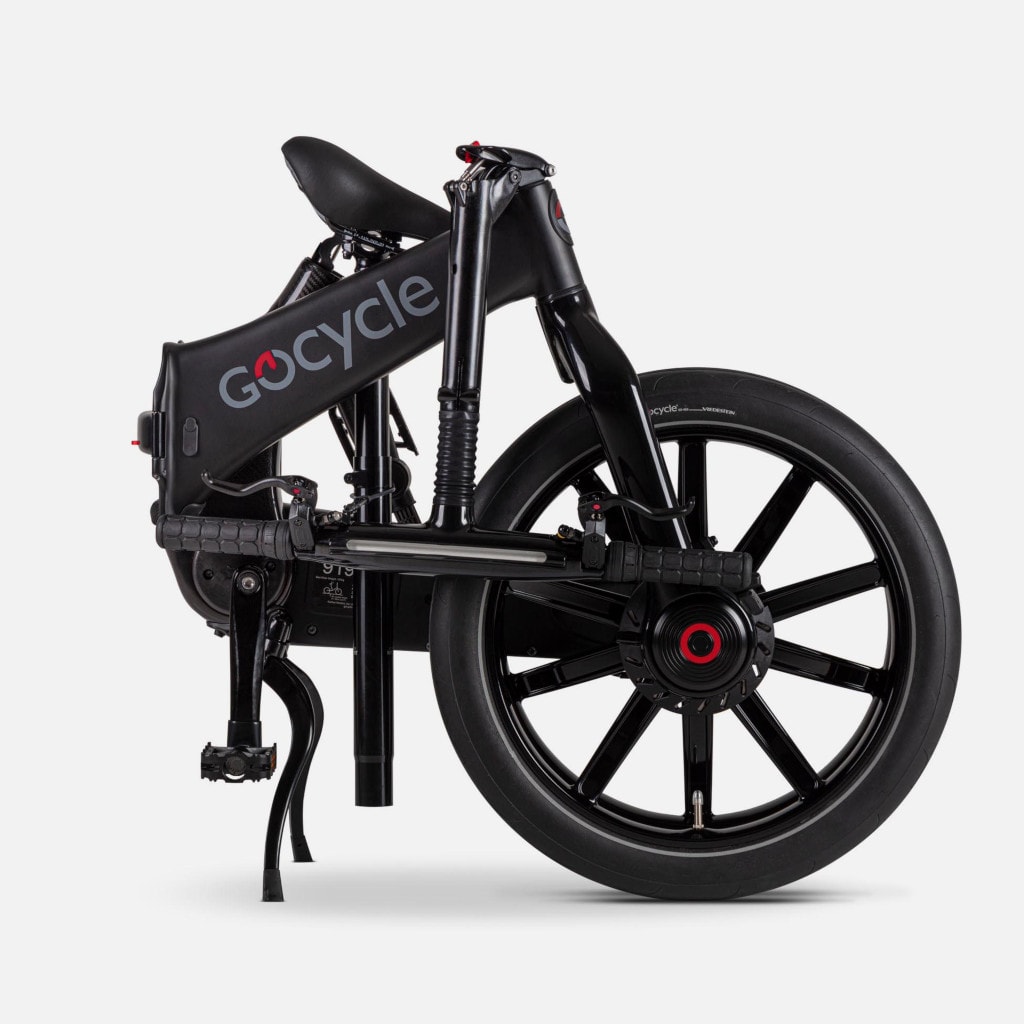 Gocycle-G4i-e-Klapprad-e-Bike-dunkelgrau gefaltet