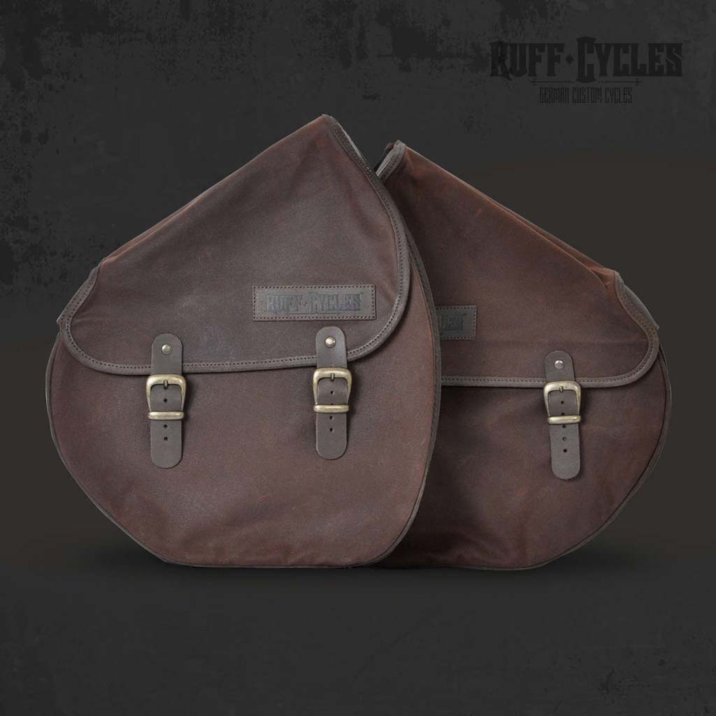 Ruff-Cycles-Ruffian-Satteltasche-Saddlebag-Slim-Brown-Front