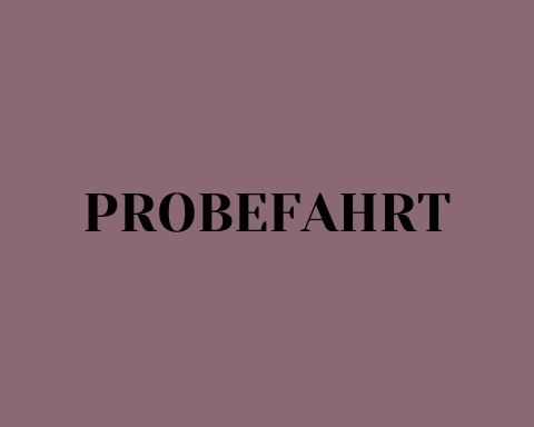Service Probefahrt Mauve mit Schwarz