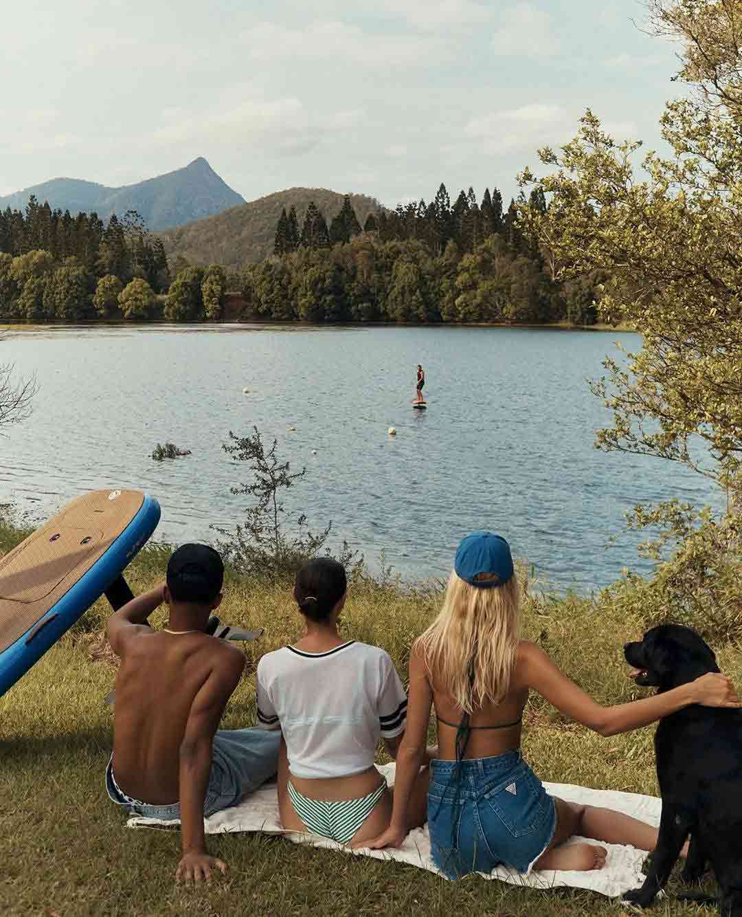 Freunde am See
