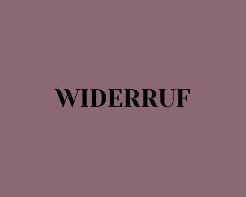 Service Widerruf mauve mit schwarzer Schrift