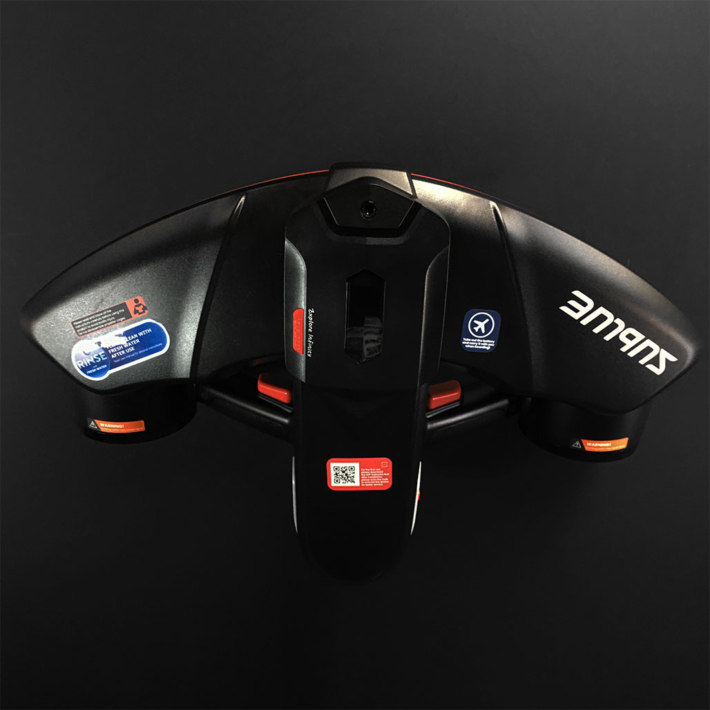 Sublue-Navbow-Tauchscooter-2021-Schwarz-rot von oben