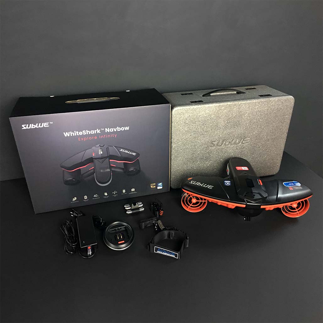Sublue-Navbow-Tauchscooter-2021-Schwarz-rot Verpackung