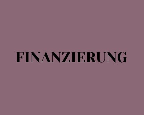 Finanzierung schwarz vor mauve