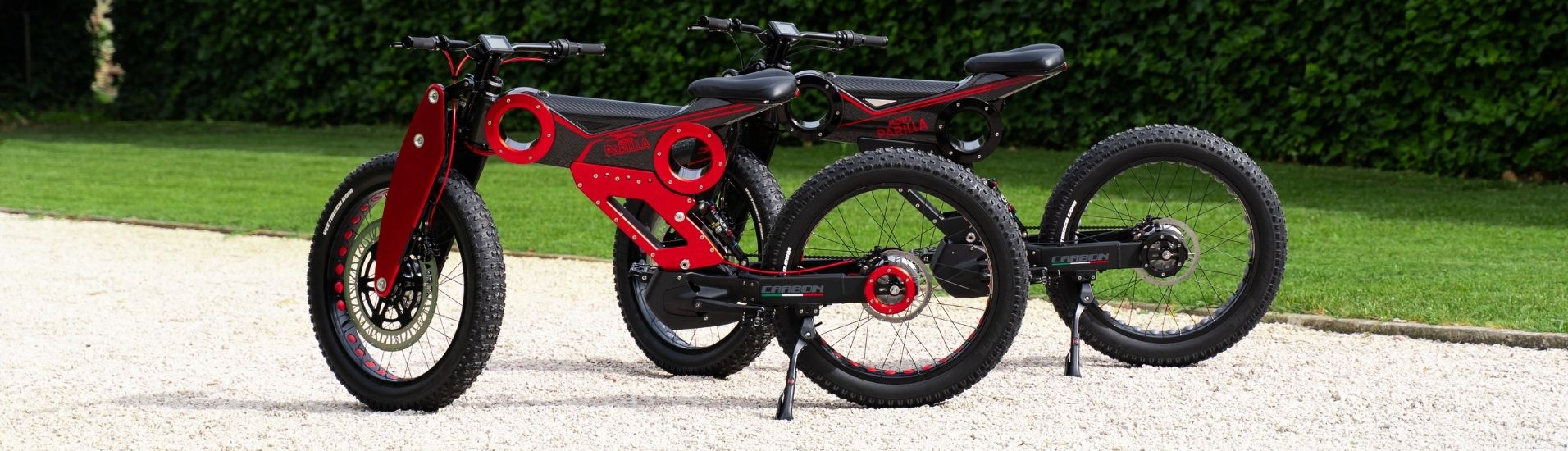 Moto Parilla E-Fatbike rot und schwarz
