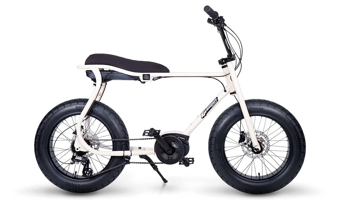 RUFF-CYCLES-Lil-Buddy-E-Bike-2021-Pearlwhite-mit schwarzen Details seitlich 5
