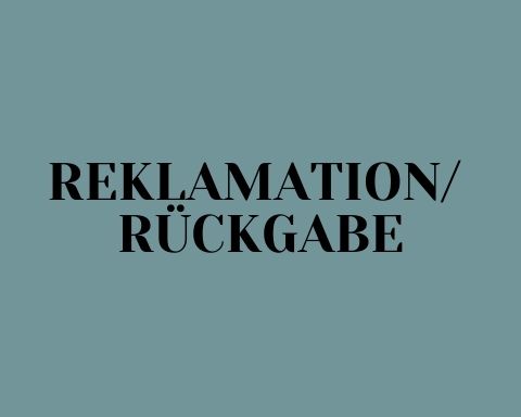 Service Reklamation blau mit schwarz