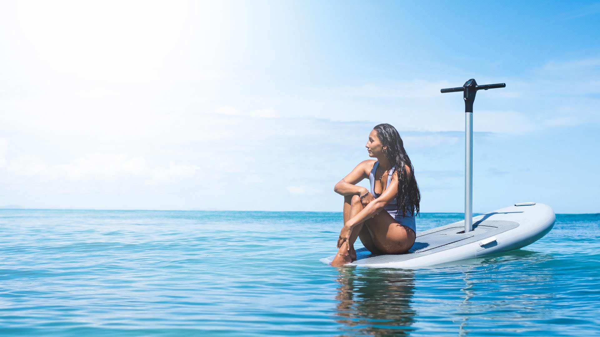 Flitescooter auf Wasser 