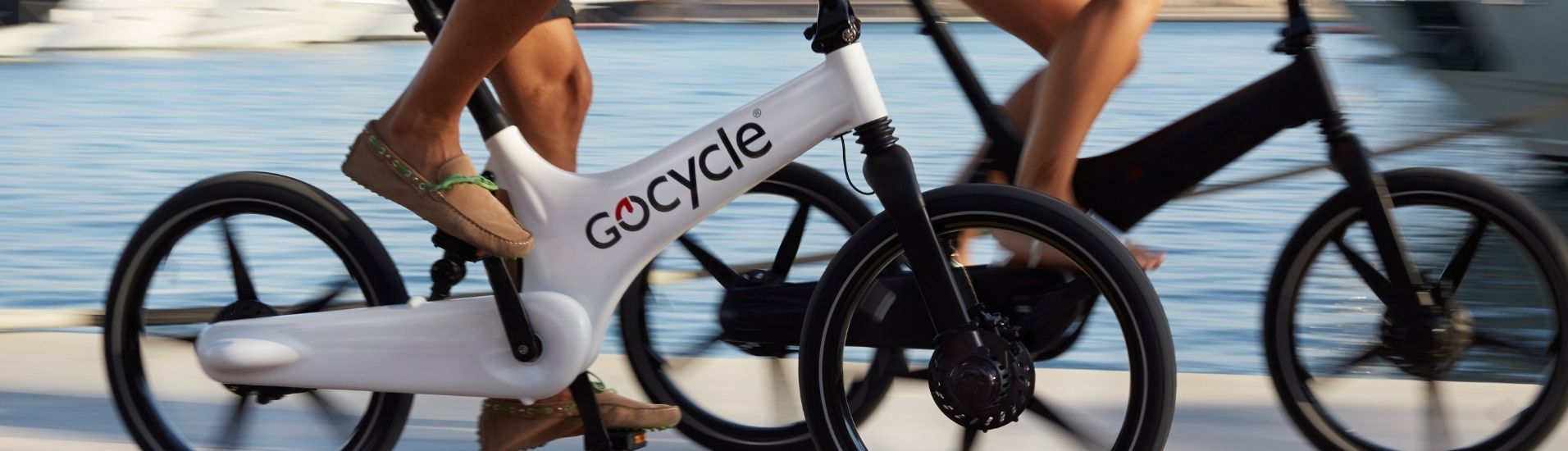 GoCycle E-Klapprad Anschnitt schwarz und weiß