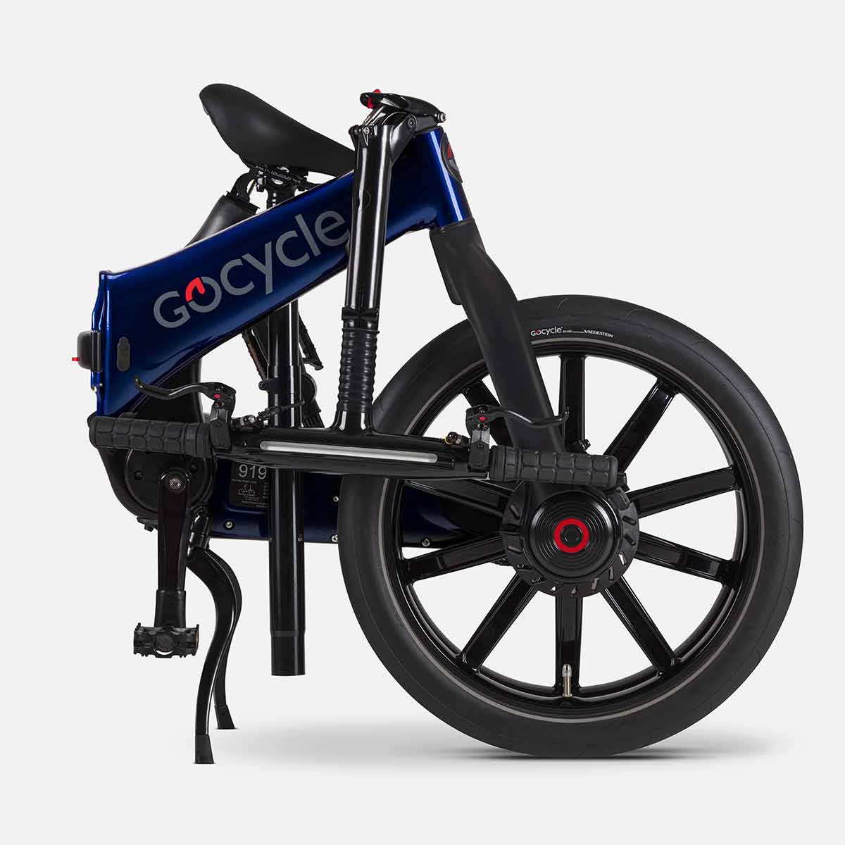 GoCycle G4i Bike blau gefaltet
